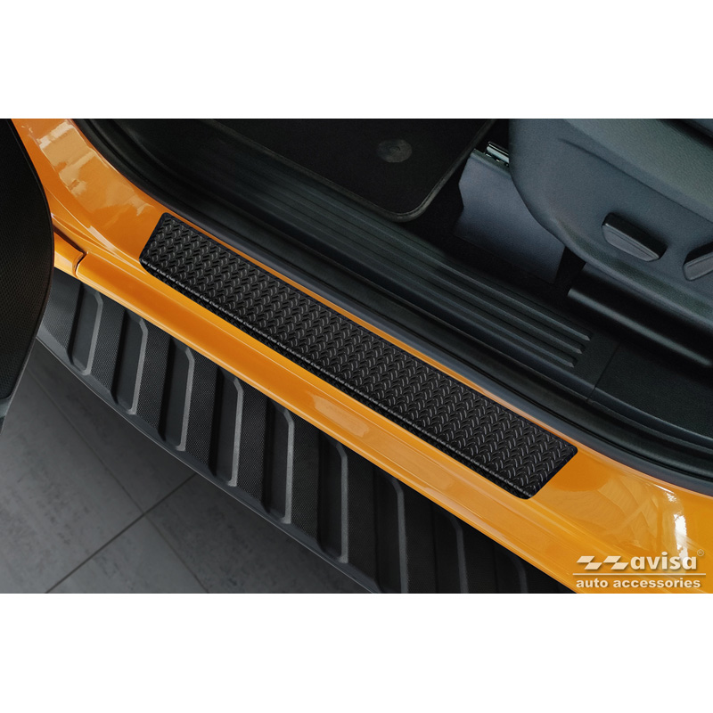 Aluminium Instaplijsten 'Riffled Plate'  Ford Ranger VI 2022- & Volkswagen Amarok II 2023- - 4-delig - Zwart