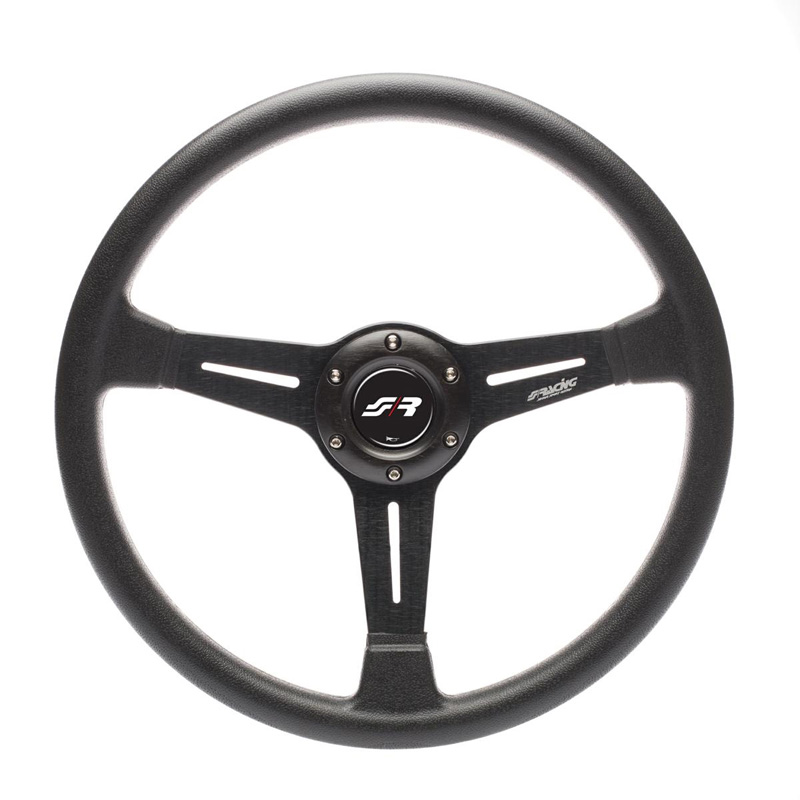 Simoni Racing Universeel Sportstuur Slag - Zwart PU - Diameter 350mm