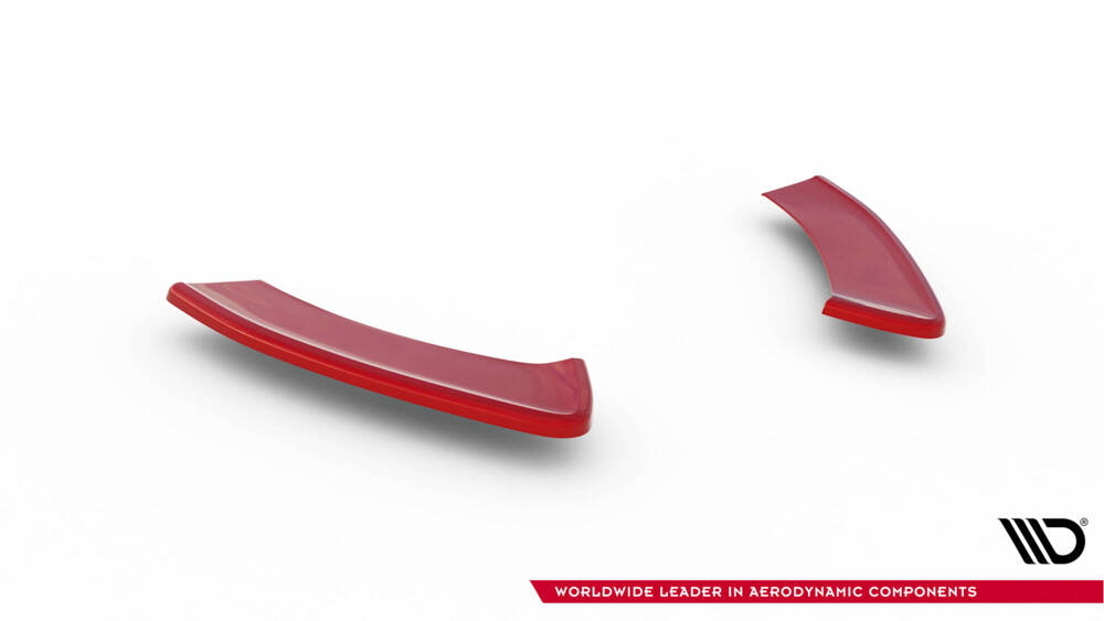 Achter-Zij spoilers VW Golf 7.5 GTI Facelift Glans Rood
