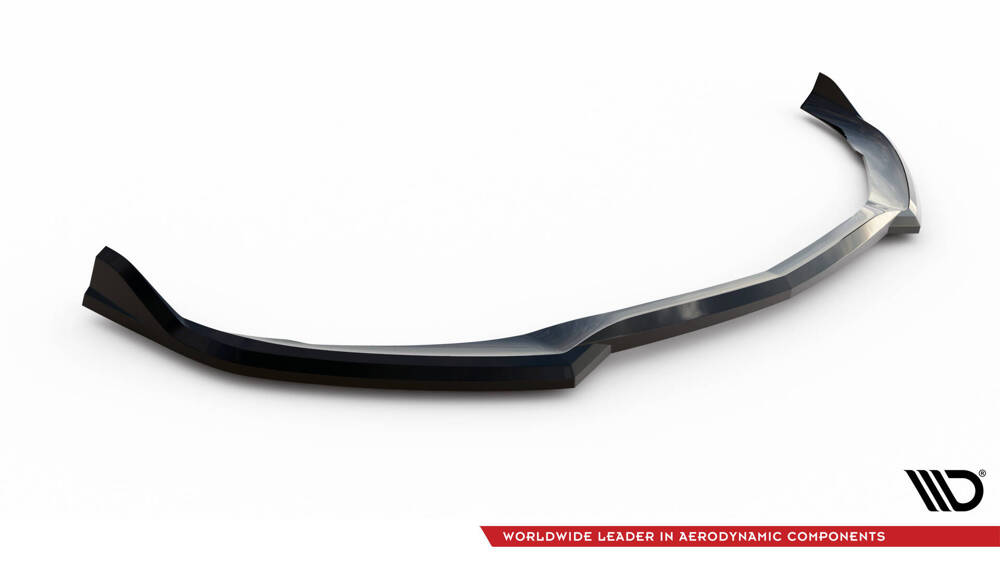 Voorspoiler Mercedes C63 AMG W205 S205 Maxton Glans Zwart V.2