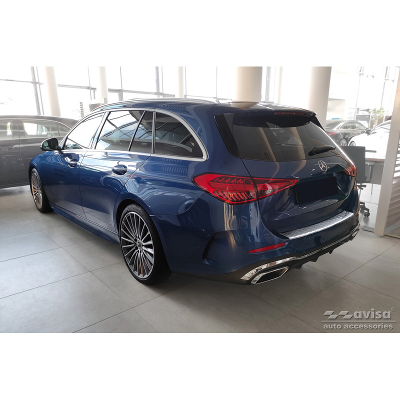 RVS Achterbumperprotector  Mercedes C-Klasse AMG Estate (S206) 2021- 'Ribs'