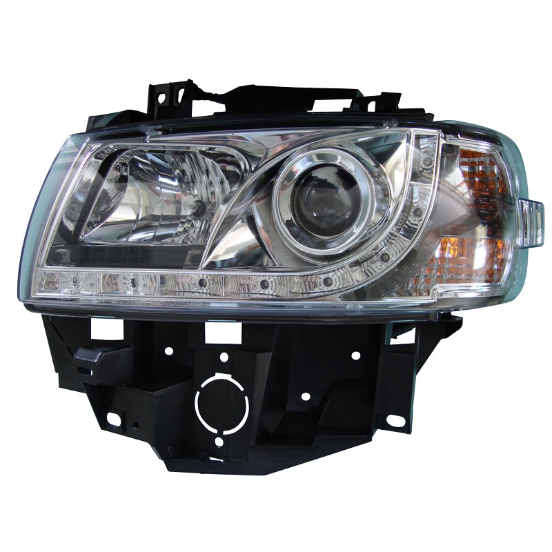 Set Koplampen in DRL-Look  Volkswagen Transporter T4 'GP' 1996-2003 - Chroom