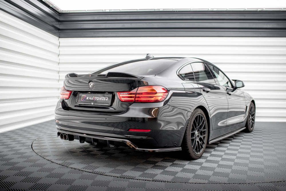 Diffuser BMW 4 Gran Coupe F36 2014 - 2017 Maxton Glans Zwart