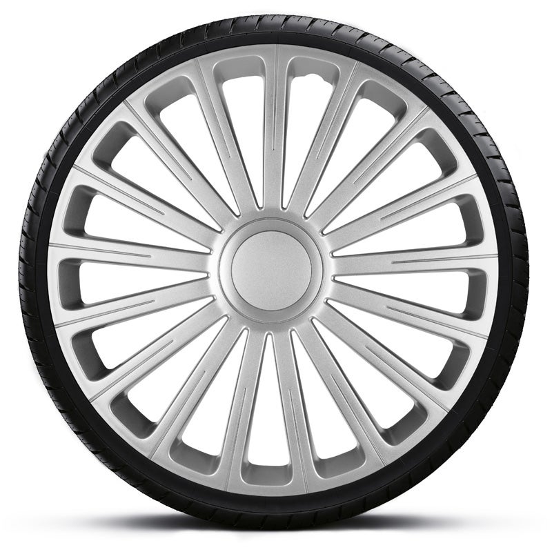 4-Delige Wieldoppenset Radical 16-inch zilver