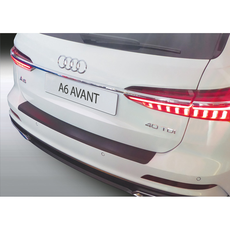 ABS Achterbumper beschermlijst  Audi A6 (C8) Avant incl. S-Line 2018- Zwart