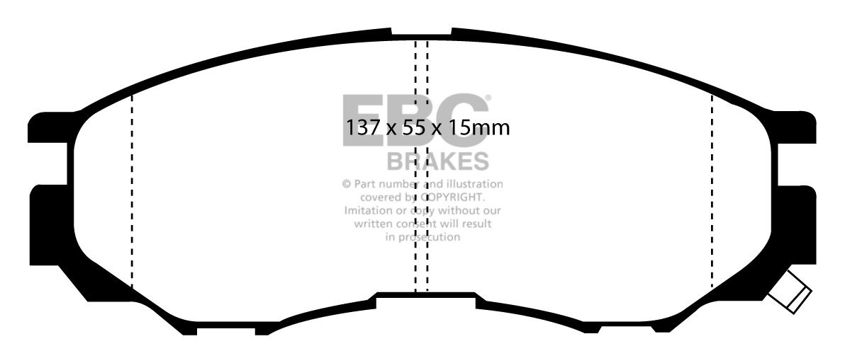 EBC Brakes MITSUBISHI BEDRIJFSWAGEN L 200 2.5 D (K64) 97-2000 Re