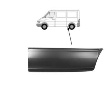 aansluitstuk, 112cm, rechts VW LT, 1996-2006