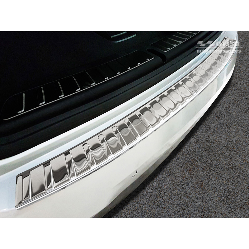 RVS Achterbumperprotector  BMW X3 (G01) 2017-2021 & FL 2021-2024 met M-Pakket incl. M Competition 2019-2021 'Ribs'