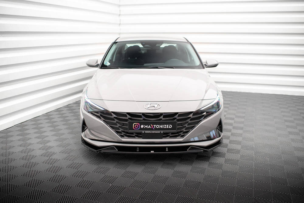 Voorspoiler Hyundai Elantra 2020 - 2023 Maxton Glans Zwart