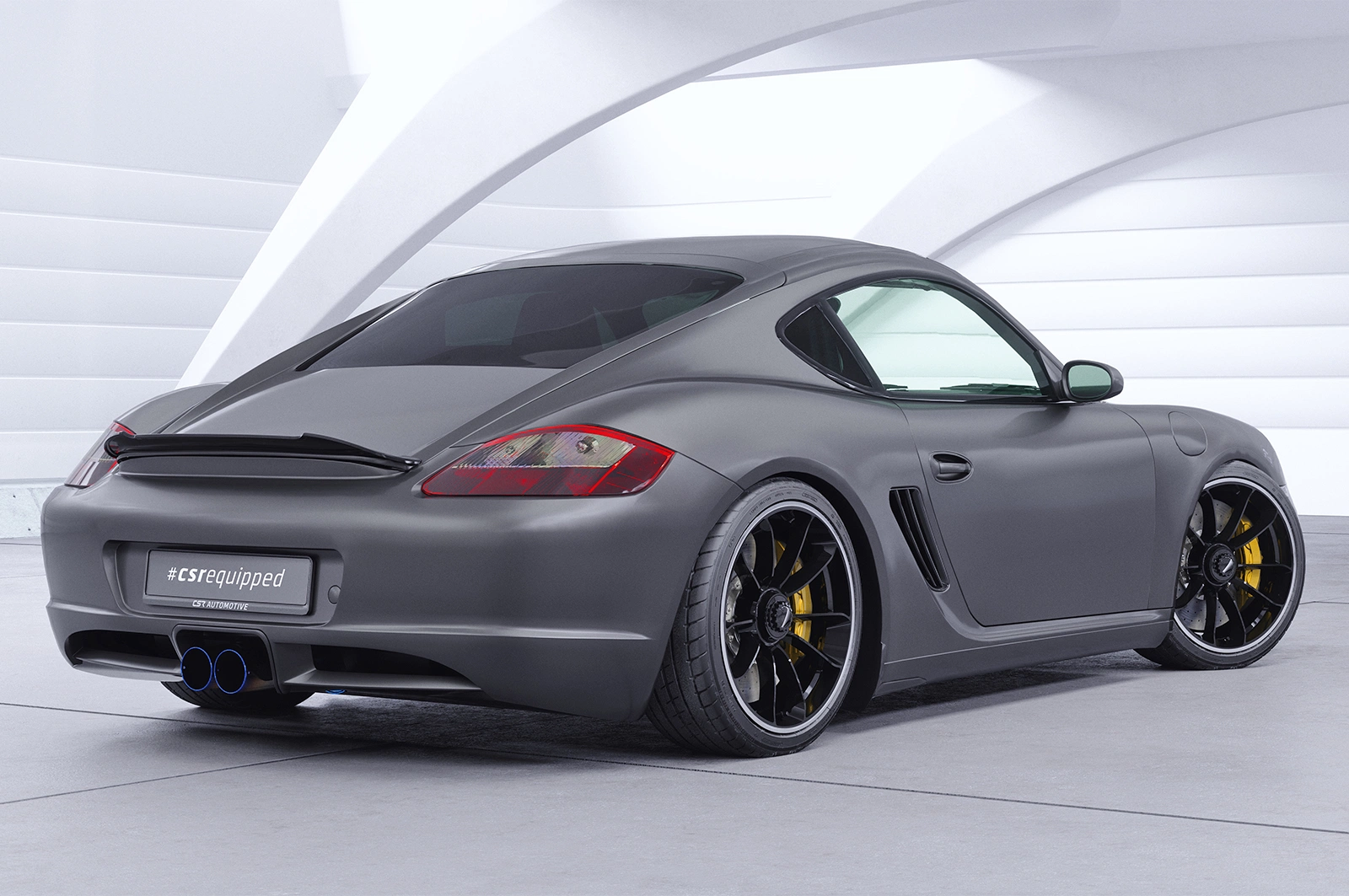 Achterspoiler Porsche Cayman 987c glans zwart 2004–2013