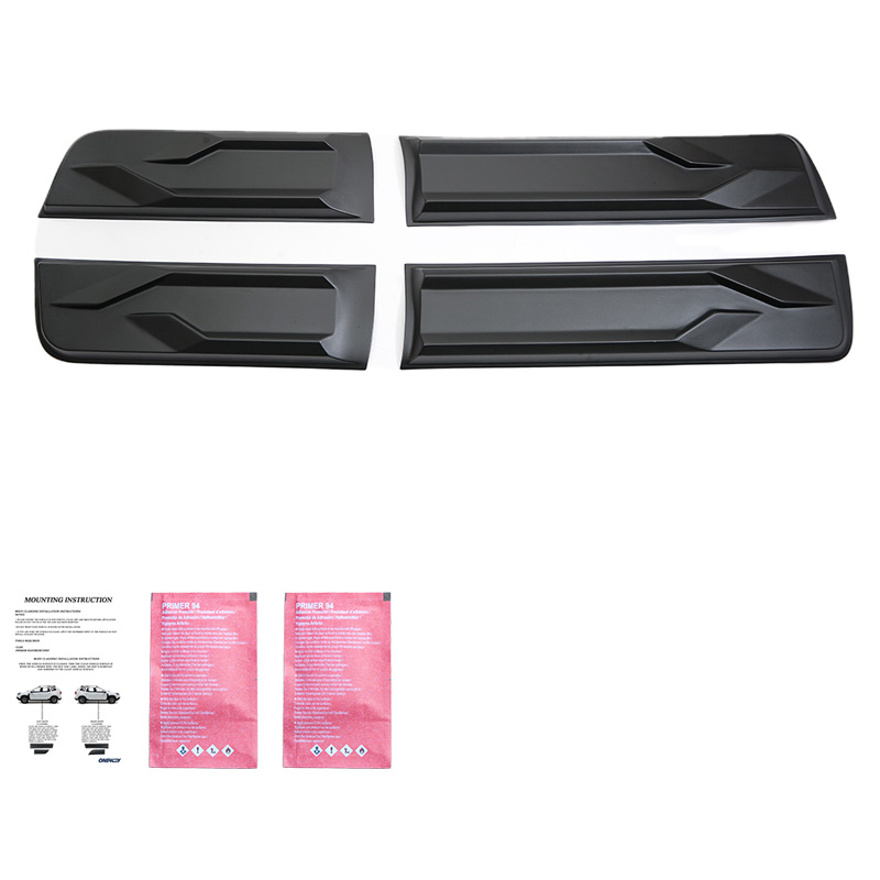 Deurpanelen  Toyota Hilux 8e Gen. 2015- - Matzwart