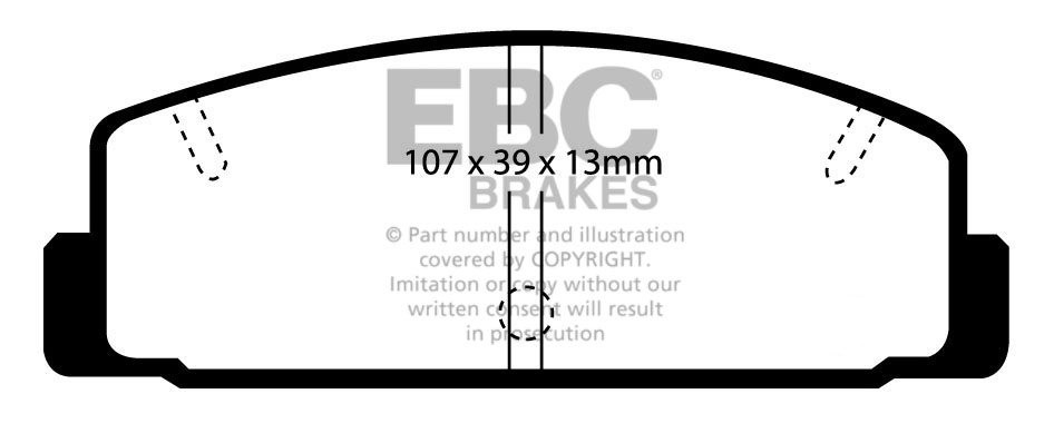 EBC Brakes MAZDA 6 1.8 (GH) 2007-.. Remblokken achterzijde