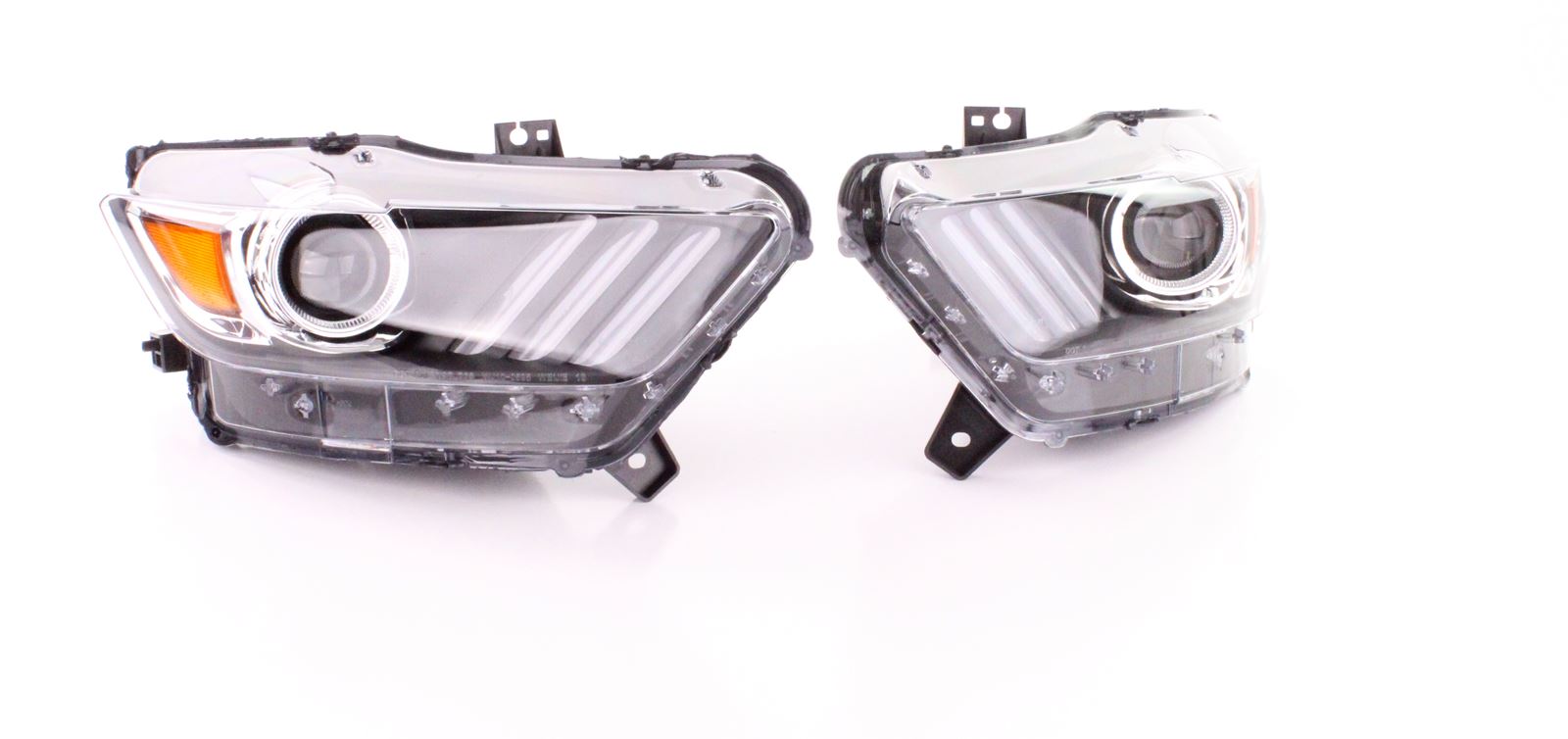 Koplampen Ford Mustang VI Coupe Cabrio 14-17 Zwart Bi-Xenon