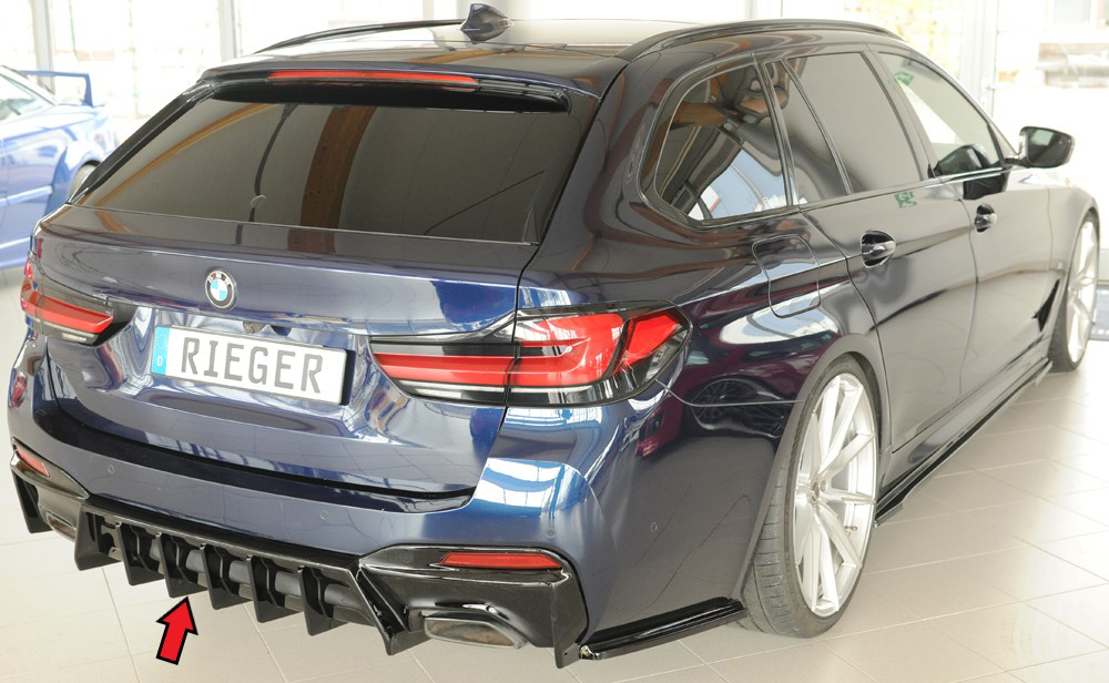 Achterdiffuser BMW 5 Series G30 – 07/2020 glans zwart