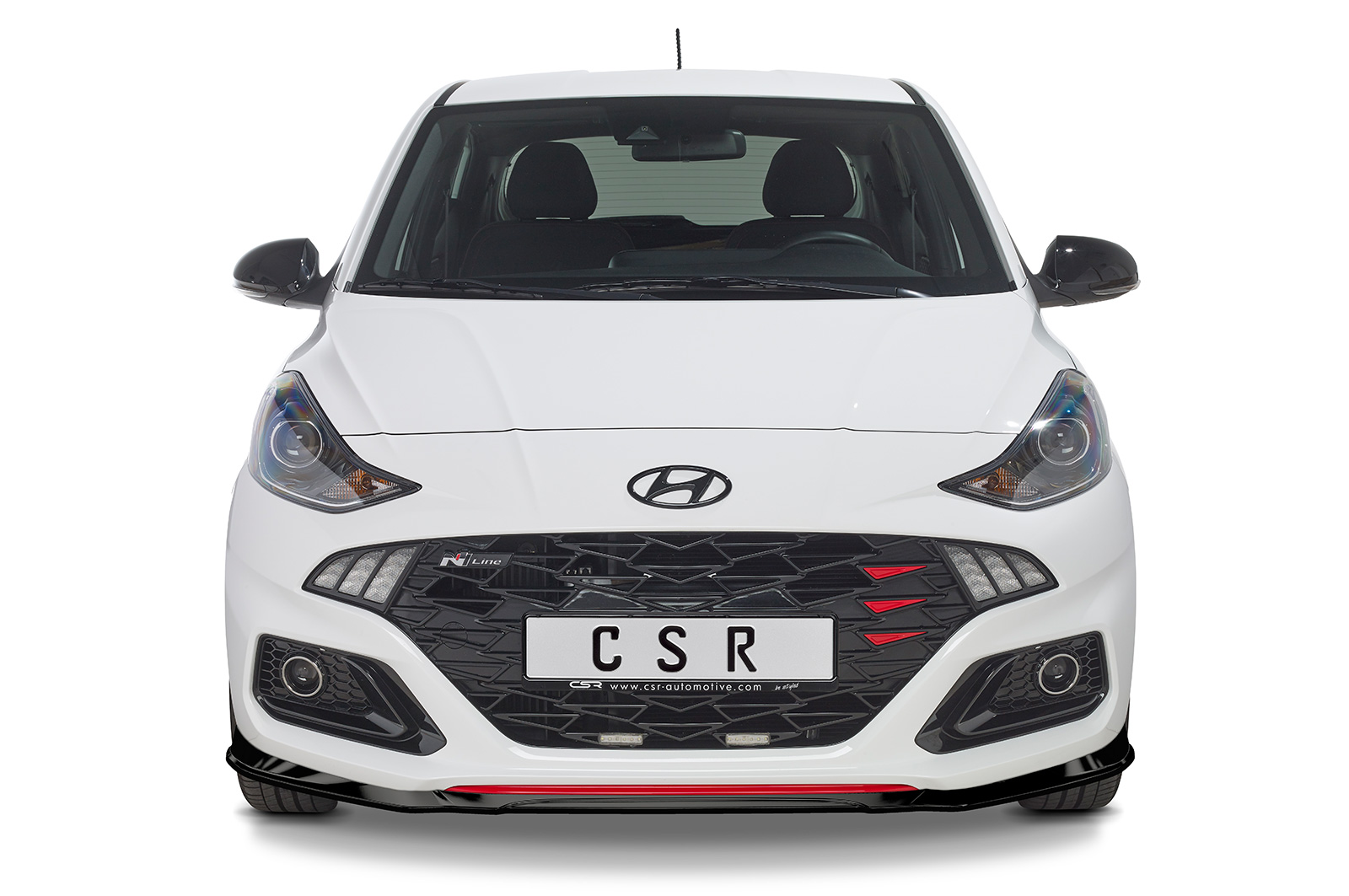 Voorspoiler Hyundai i10 (3. Gen) N-Line CSR Glans Zwart