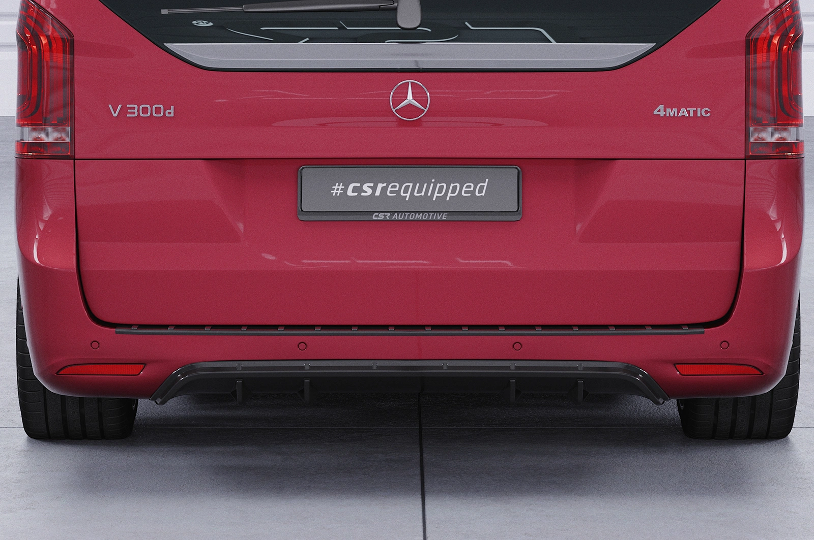Diffuser Mercedes V-Klasse W447 Glans Zwart