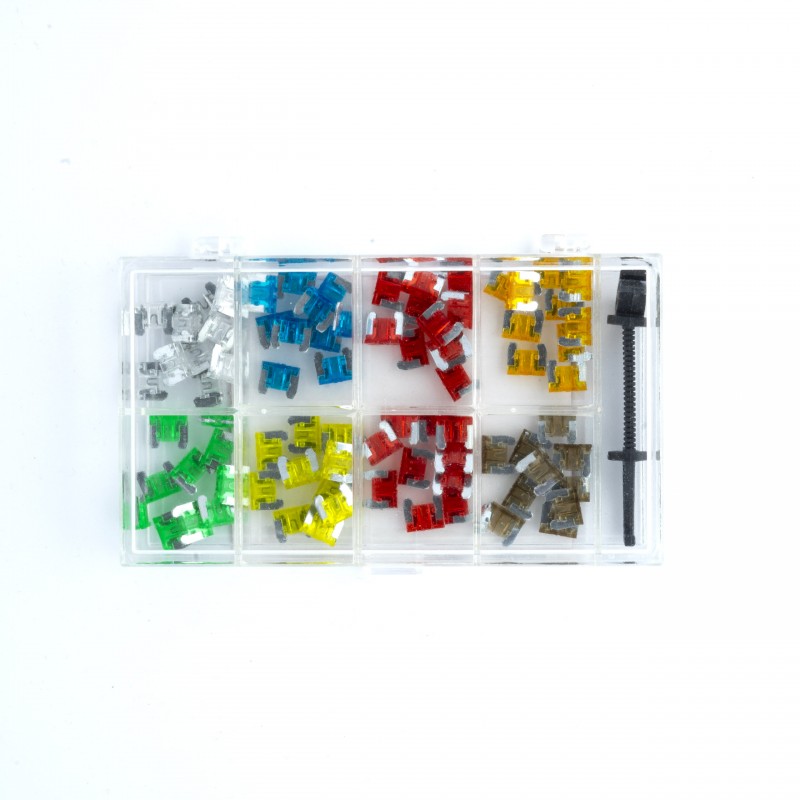 EPFUSE01 CAR FUSE SET MICRO 80 PCS WITH GRABBLE