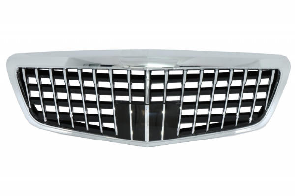 Grill Mercedes S-Klasse W221 11-13 GT Glans Zwart/Chroom