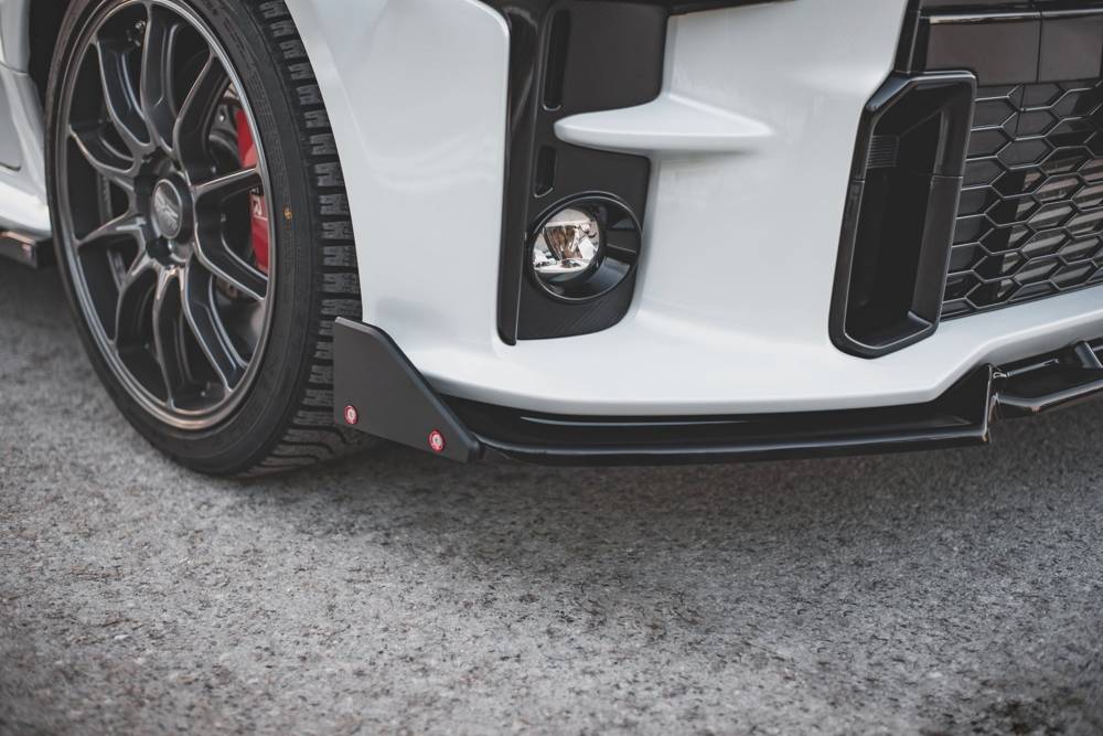 Voorspoiler met Canards V.2 Toyota GR Yaris MK4 Maxton Glans Zwart