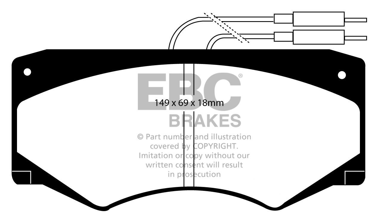 EBC Brakes IVECO BEDRIJFSWAGEN Daily (82-90) 59.12 85-89 Remblok