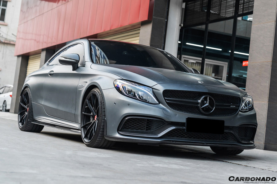Mercedes Benz C-Class W205 Coupe PS Style Carbon Zijskirts 2015-2021