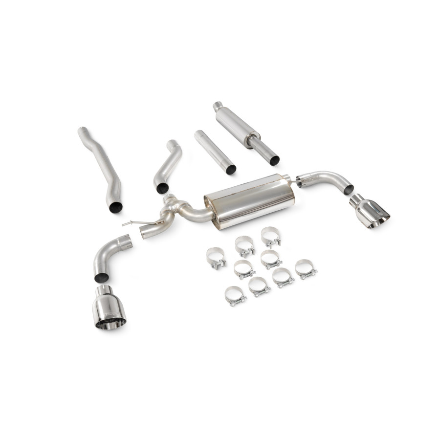 Mini Clubman F54 Cooper S 15-18 Non-GPF Model (excl. All4) Resonated Cat-Back System Scorpion