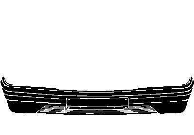 voorbumper, 1 geheel,-10/1988 Mercedes W201 (190), 1983-1993