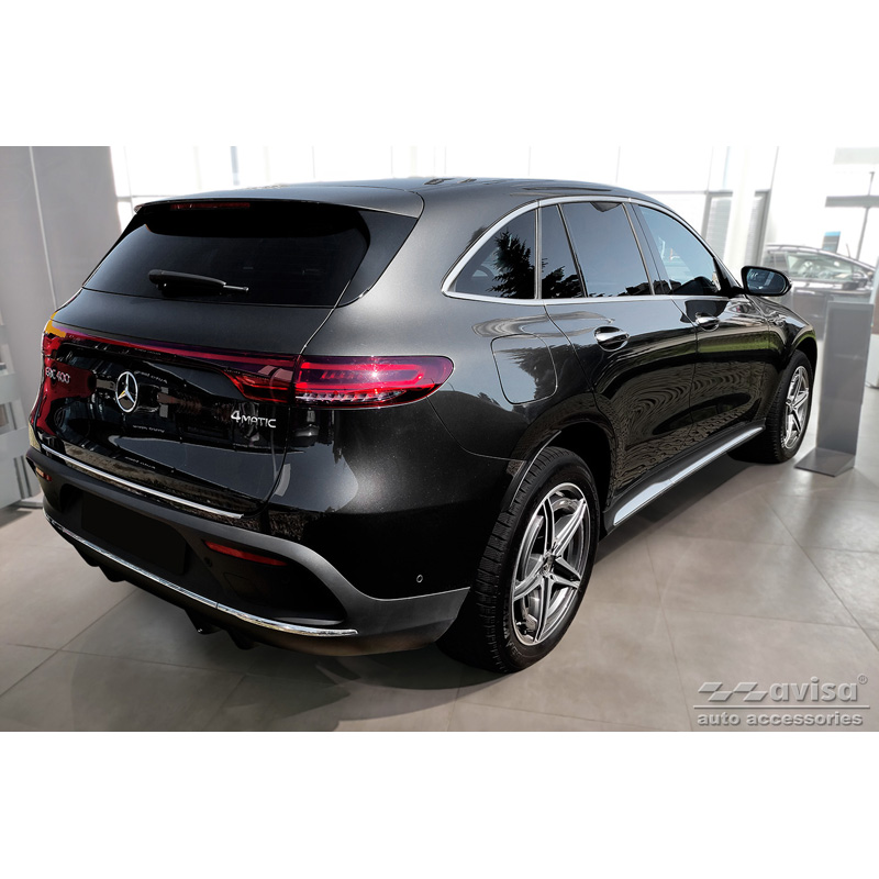 RVS Achterbumperprotector  Mercedes EQC (N293) 2019- 'Ribs'