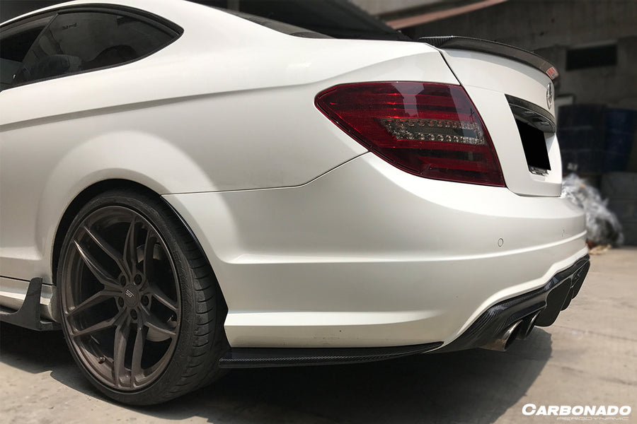 Mercedes Benz W204 C63 AMG RZS Style Carbon Fiber Zijdffuser 2012-2014