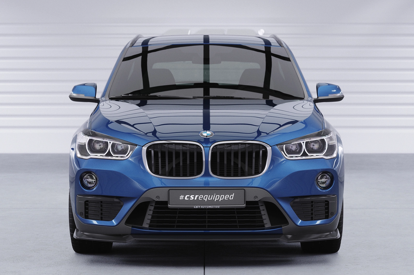 Voorspoiler BMW X1 (F48) glans zwart – CSR Automotive