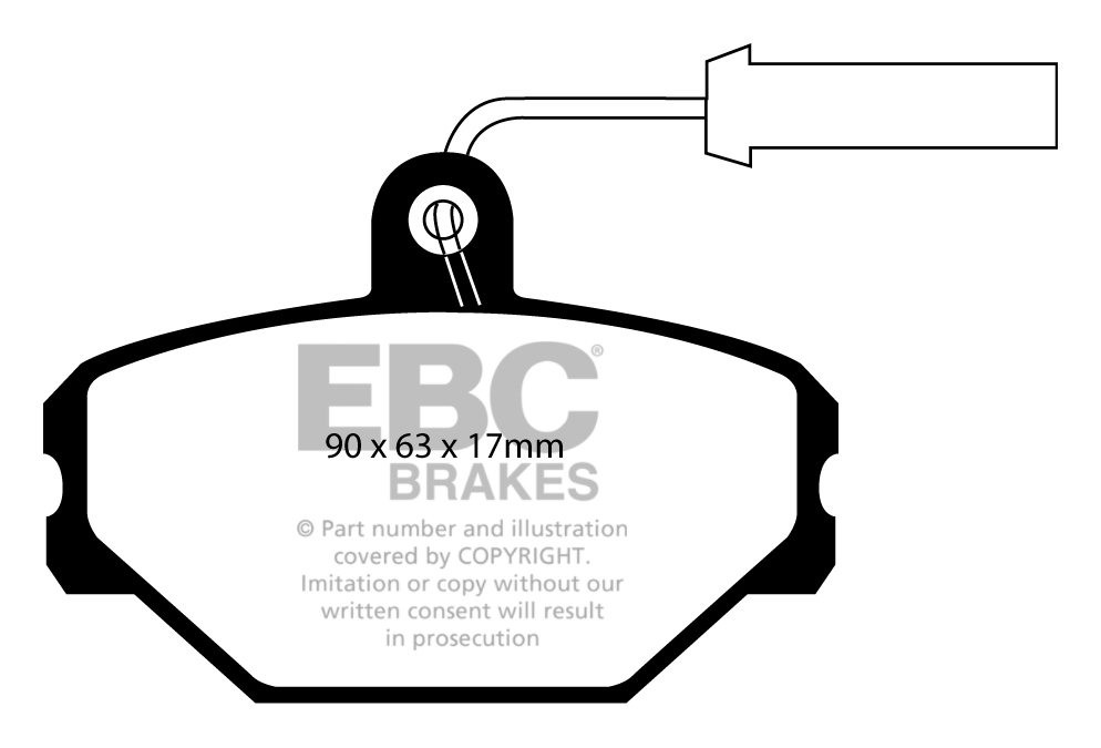 EBC Brakes FIAT Tempra 1.4 90-92 Remblokken voorzijde