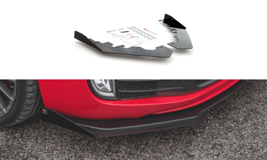 Opzetstuk voorspoiler VW Golf 6 GTI Maxton Design duurzaam