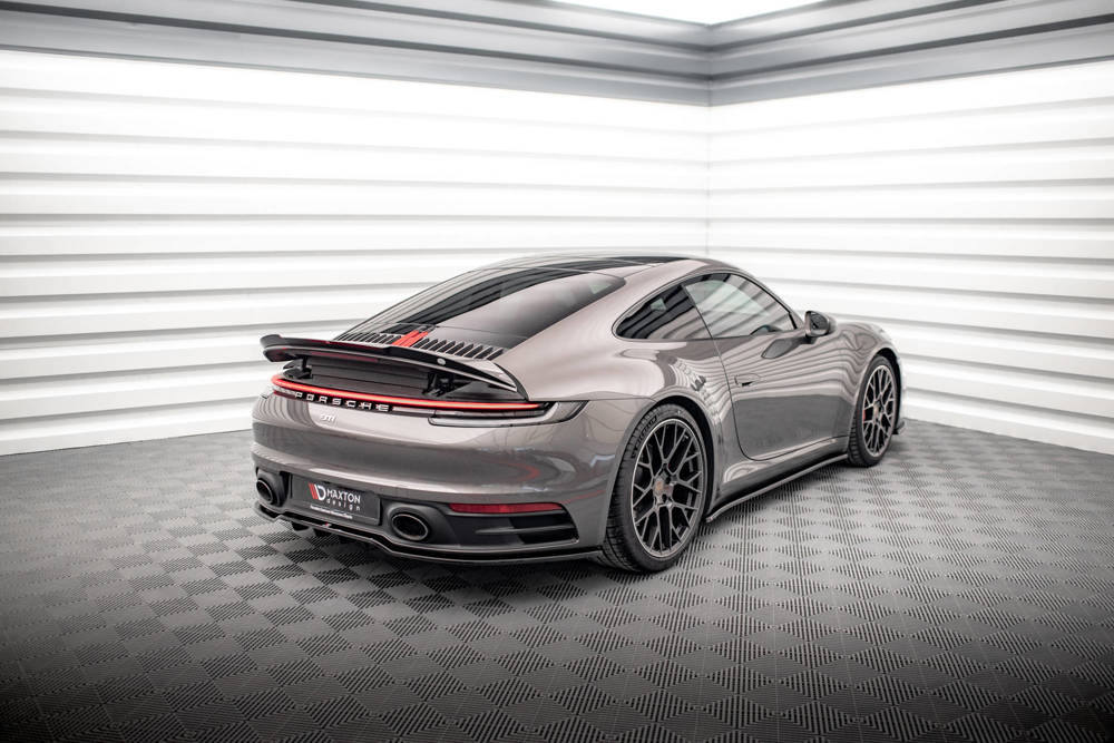 Spoiler Porsche 911 992 Carrera & Carrera S Maxton Glans Zwart