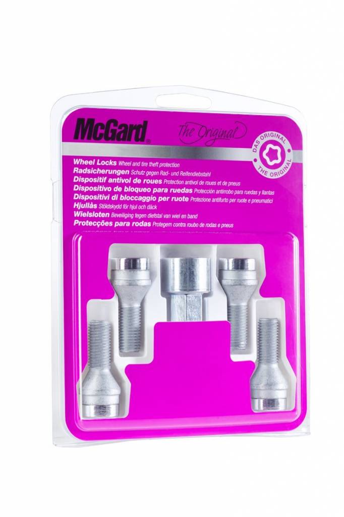McGard Slotbouten zwart kegel M12x1.5 36.3mm/17m
