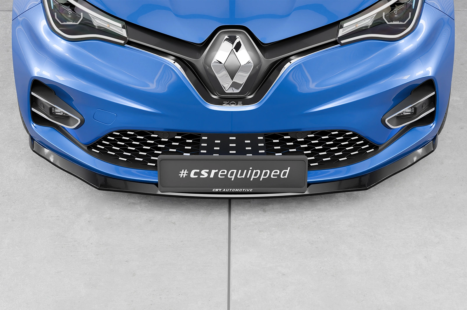 Voorspoiler Renault Zoe (Facelift) glans zwart – CSR Automotive