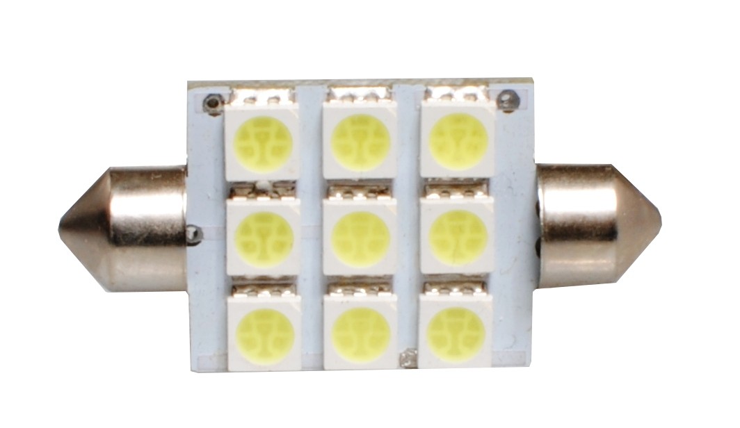 Buis C5W 41mm, 9x SMDLED white wit