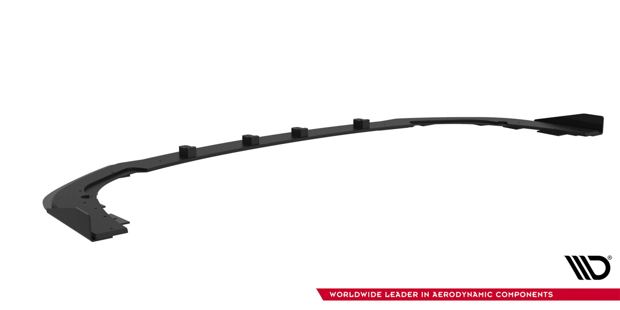 Street Pro Voorspoiler + Flaps Subaru Impreza WRX STI MK3 Facelift Maxton Glanzend zwart