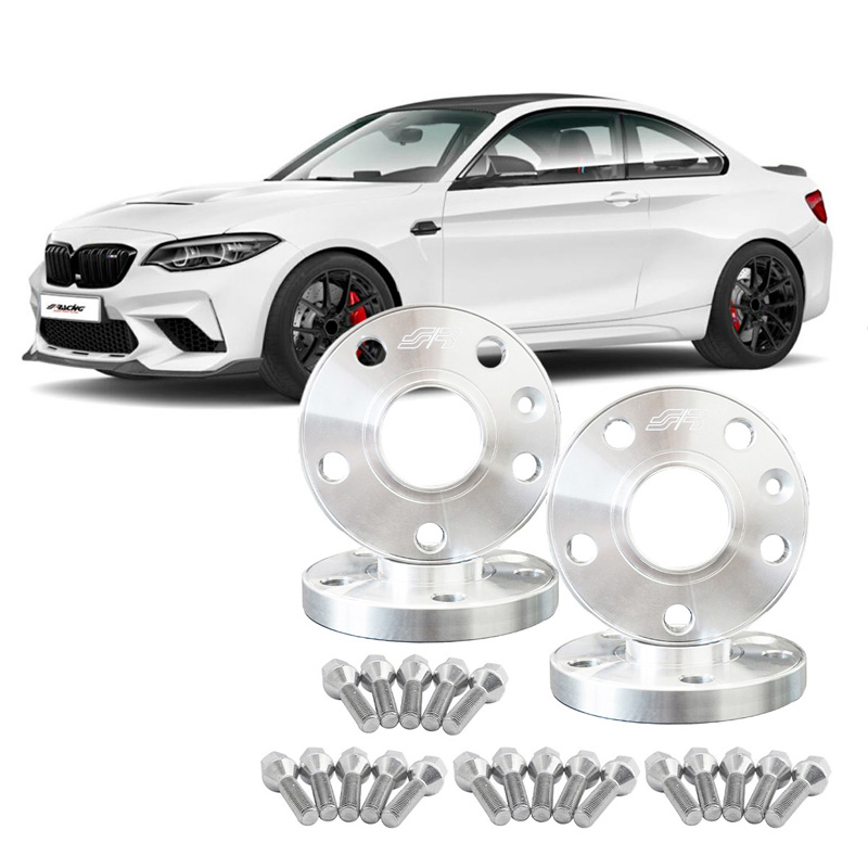 Simoni Racing Aluminium Spoorverbreder Set - 2x12mm(VA) - 2x12mm(AA) (Naaf 72,6mm) inclusief wielbouten -  BMW diversen