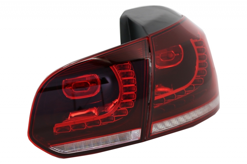 Taillights led VW Golf VI 10/08- R-look red/Smoke