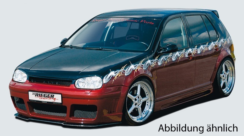 Spoilerzwaard gevormd Carbon voor Voorbumper RS-4-Look VW Golf I