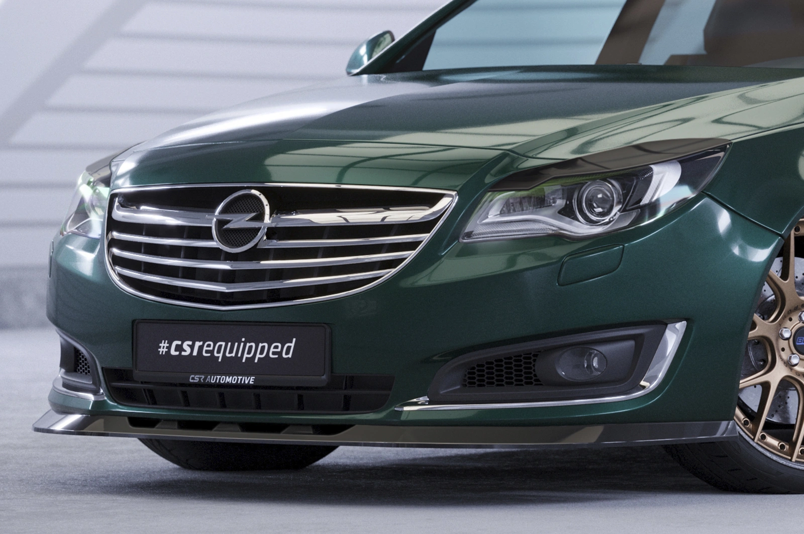 Voorspoiler Opel Insignia A glans zwart 06/2013–02/2017