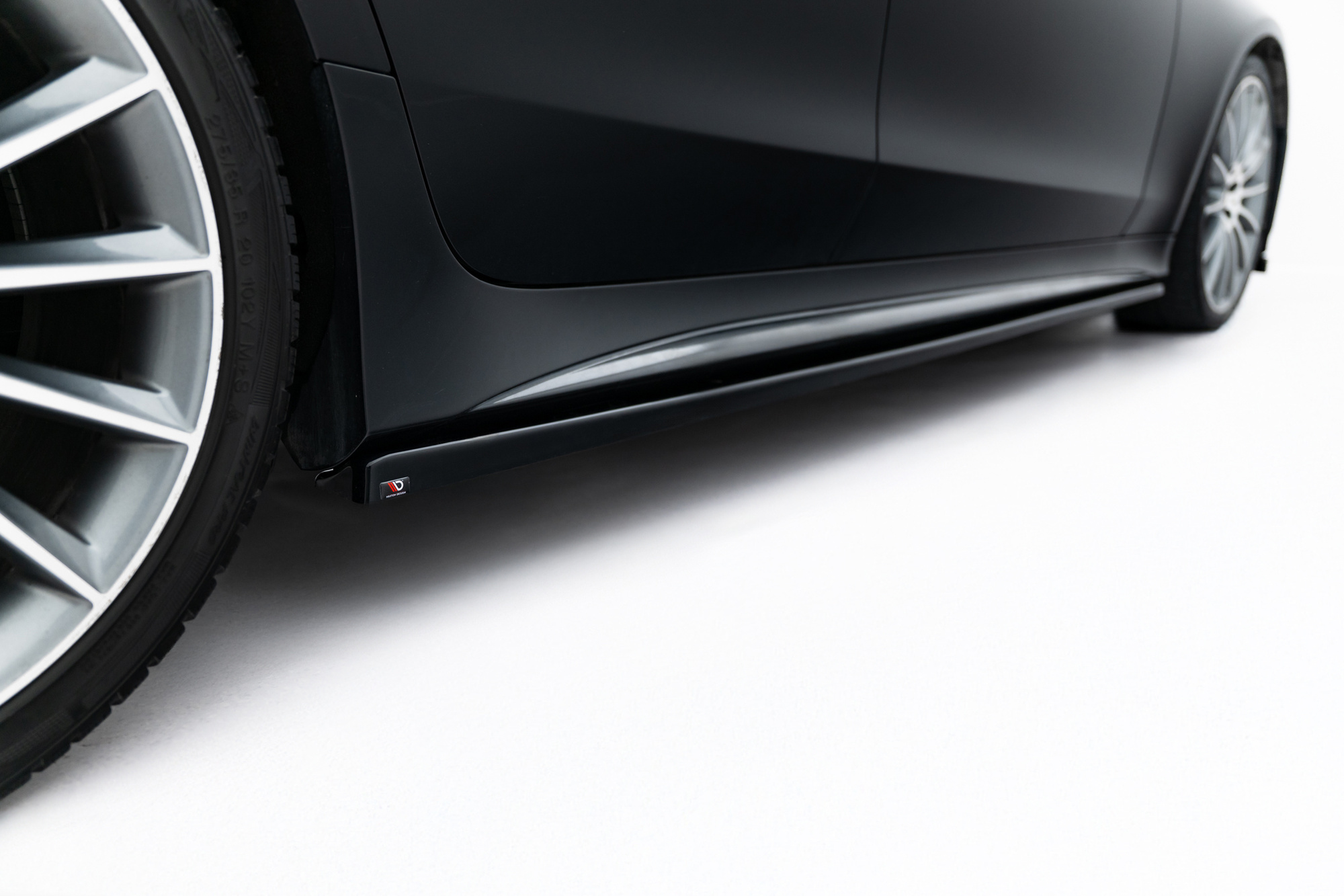 Zijskirts Mercedes AMG CLS AMG Pakket C257 Maxton Glans Zwart