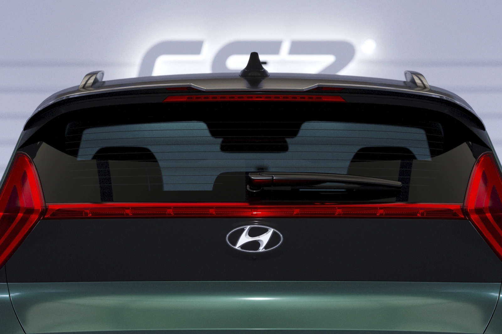 Achterspoiler Hyundai Bayon Glans Zwart – CSR Design (2021-)