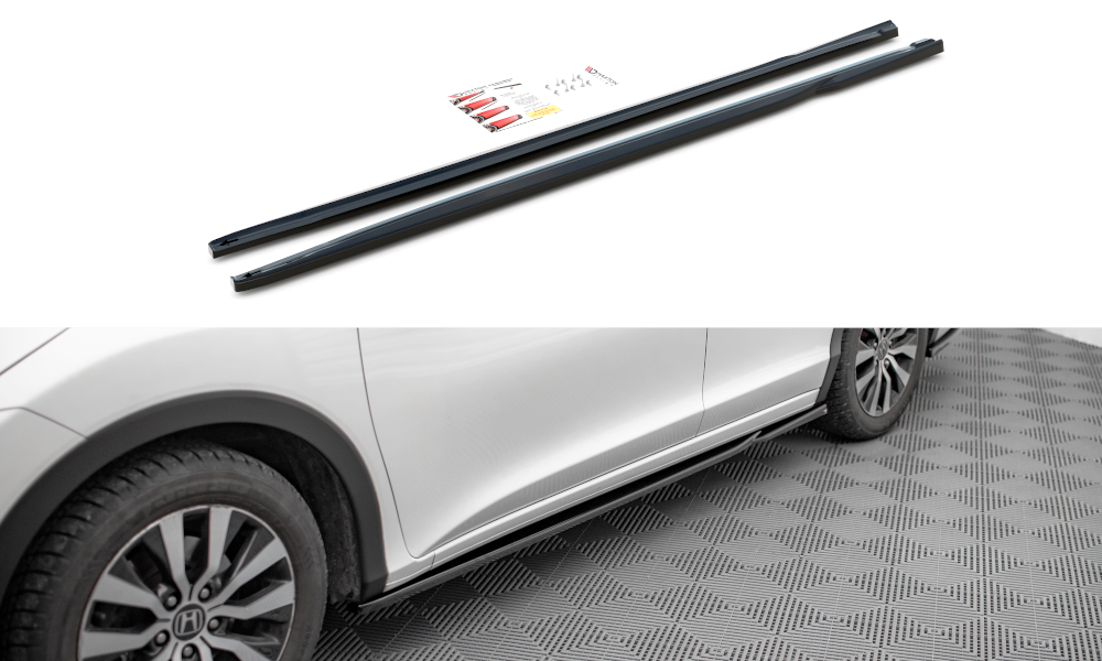 Zijskirts Honda Civic Tourer MK9 Maxton Glans Zwart