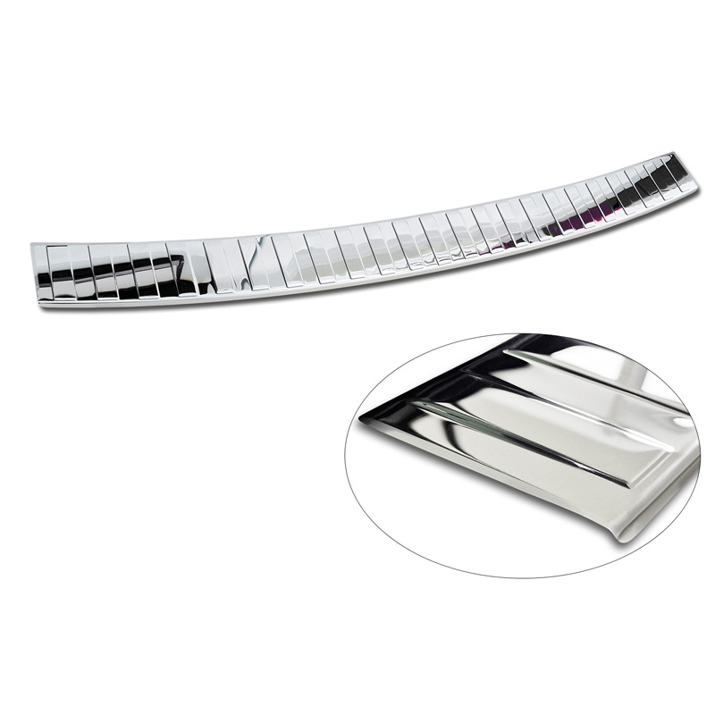 Chroom RVS Achterbumperprotector  Skoda Superb Combi 2015-2019 incl. Facelift 2019-2024 & Scout 'Ribs'