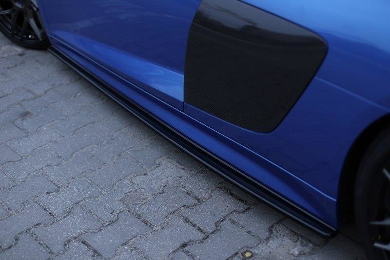 Zijskirts Audi R8 MK2 15-19 Maxton Glans Zwart