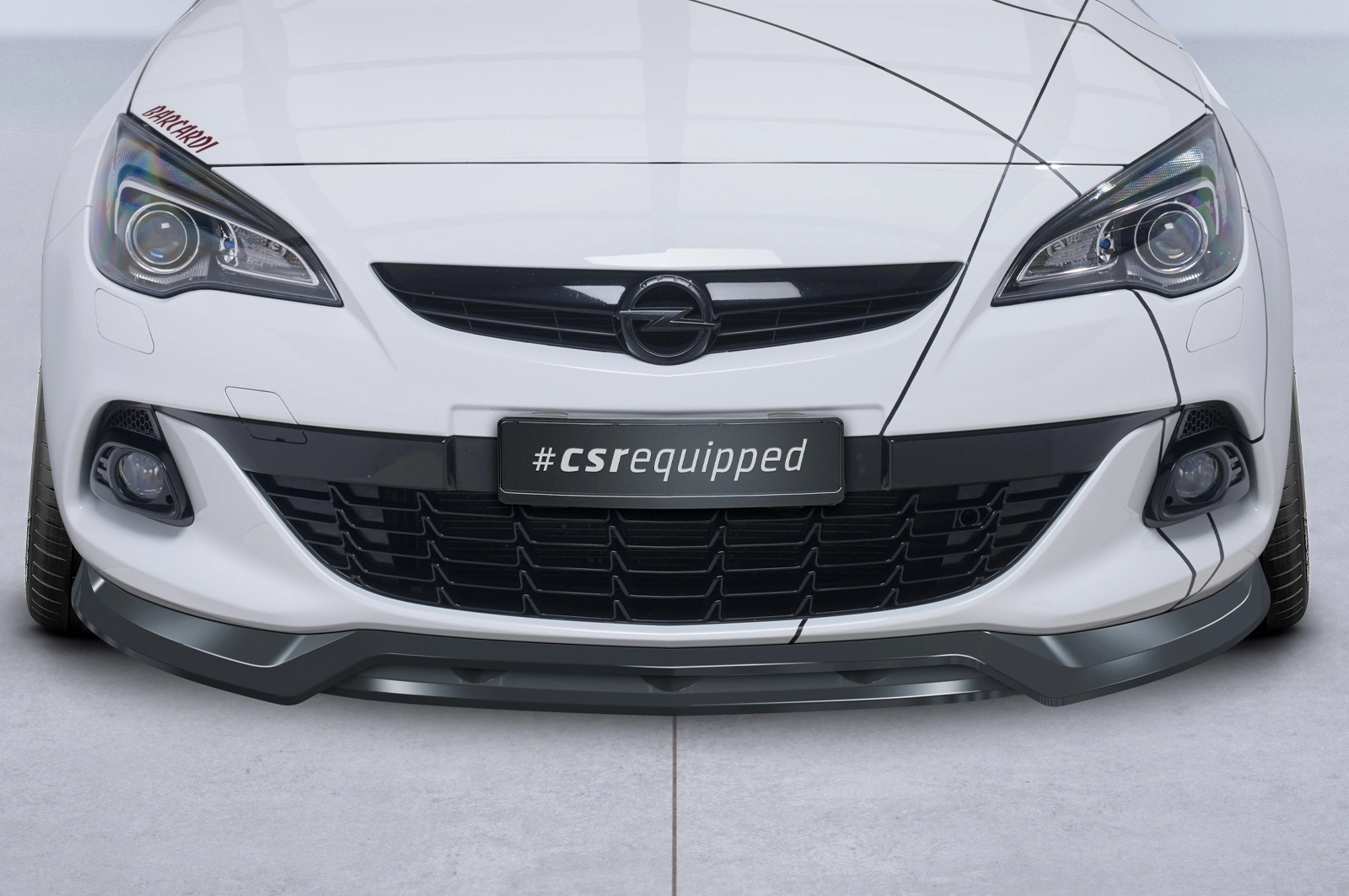 Voorspoiler Opel Astra J GTC Glans Zwart (01/2012–04/2018 Facelift) CSR