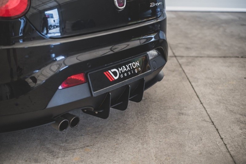 Achter Diffuser Fiat Bravo Sport Mk.2 Glanzend Zwart