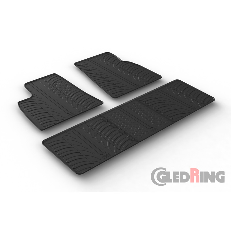 Rubbermatten Tesla Model S 2014- (T profiel 5-delig)