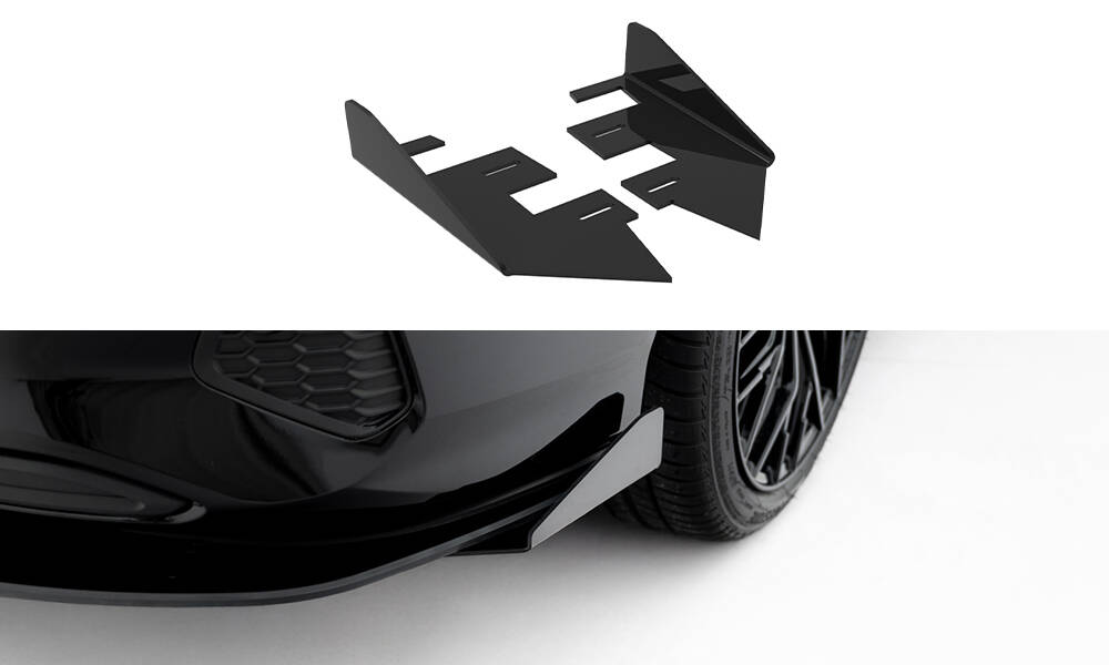 Achterzij Flaps Audi A3 Sedan 8Y Maxton Glanzend zwart